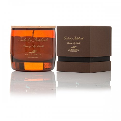 Orchid and Patchouli Luxury Soy Candle 280ml | Little Secrets