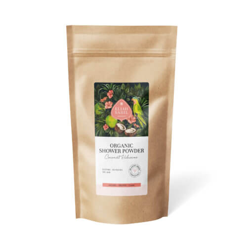 Organic Shower Powder Coconut Hibiscus | Refill 250g