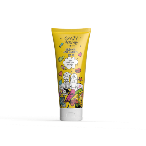 Delicate Face Mousse SPF20 Cotton Candy 60ml | Crazy Young