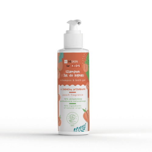 Shampoo & Bath Gel Peach 280ml | HISKIN FOR KIDS