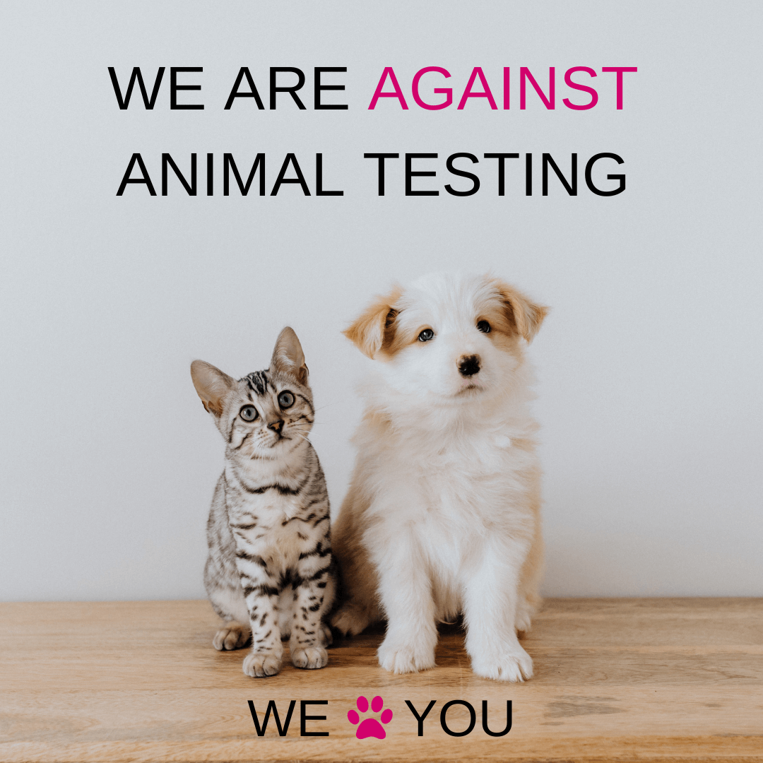 We are against of animal testing