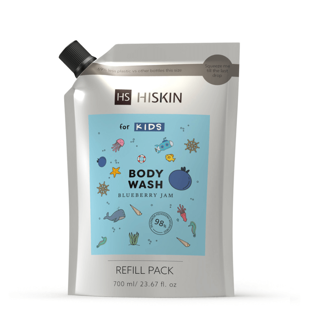 Body Wash Blueberry Jam 700ml Refill | HISKIN FOR KIDS