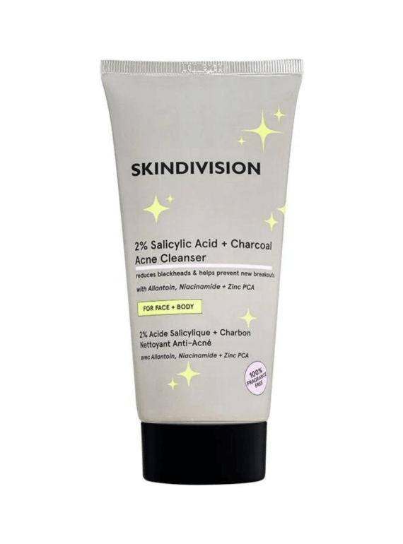2% Salicylic Acid + Charcoal Acne Cleanser 150ml | Skin Division
